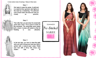 READ-TO-WEAR DESIGNER SAREES ONLY AT SHOPGARB