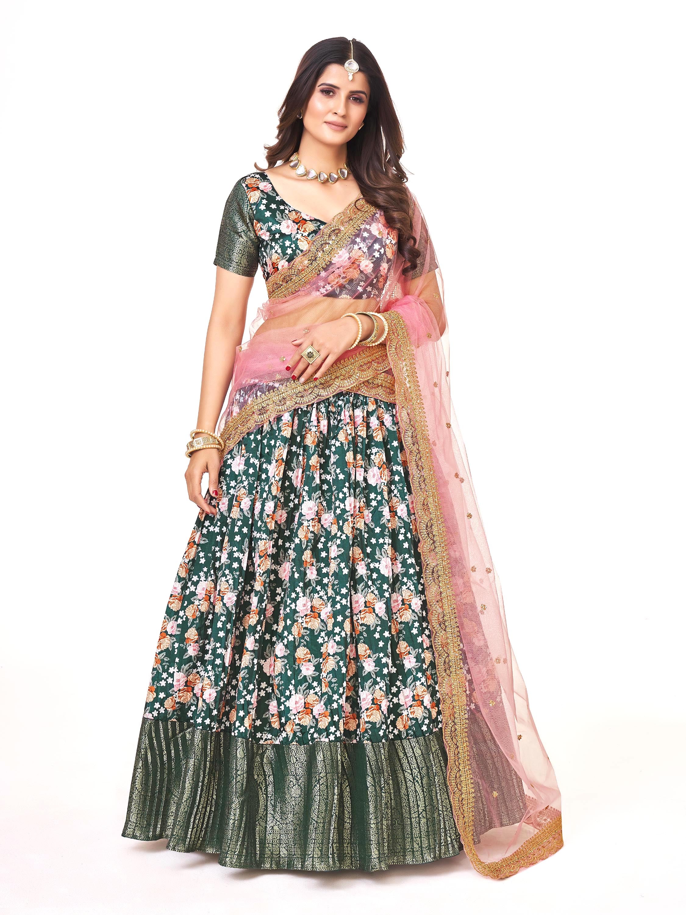 Latest Trending Half Sarees For Girls - Shopgarb Pattu Sarees