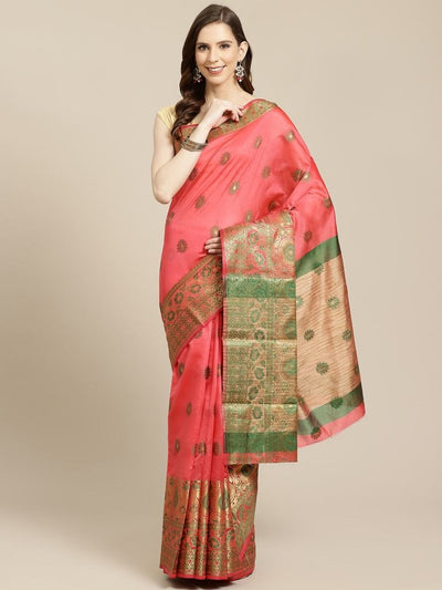 Exclusive Designer Pink Color & New Latest Banarasi Silk Fabric