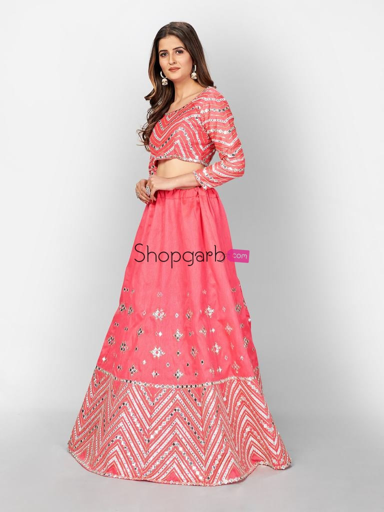 Stylish & New Update Color Neon Pink Soft Art Silk Party Wear