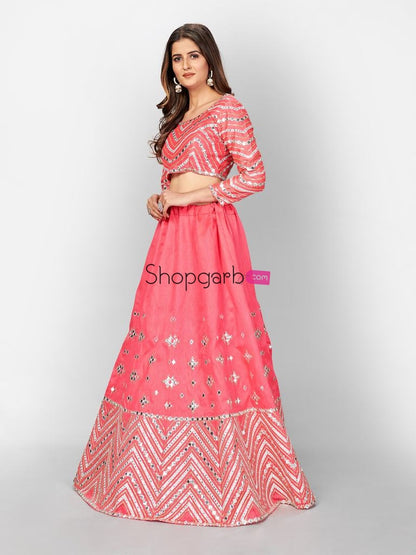 Stylish & New Update Color Neon Pink Soft Art Silk Party Wear