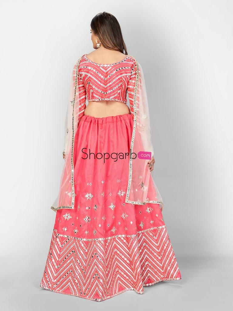 Stylish & New Update Color Neon Pink Soft Art Silk Party Wear